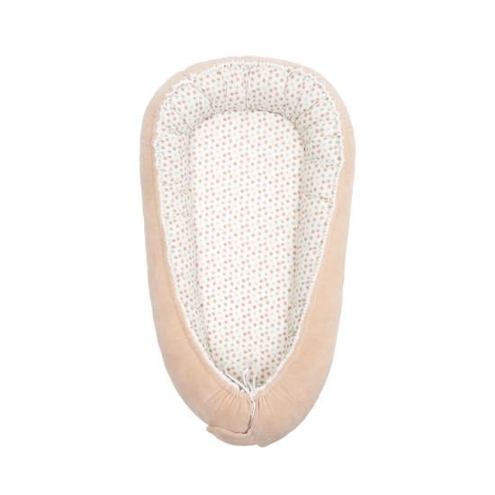 Кокон гніздечко для новонароджених Twins Be Happy 70х30 см Бежевий (9025)