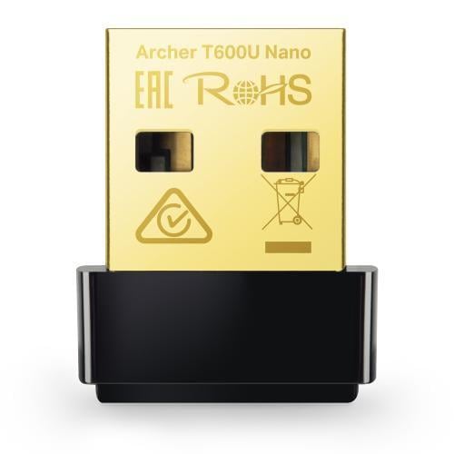 Мережевий адаптер USB TP-Link Archer T600U Nano Чорний (2881182209)