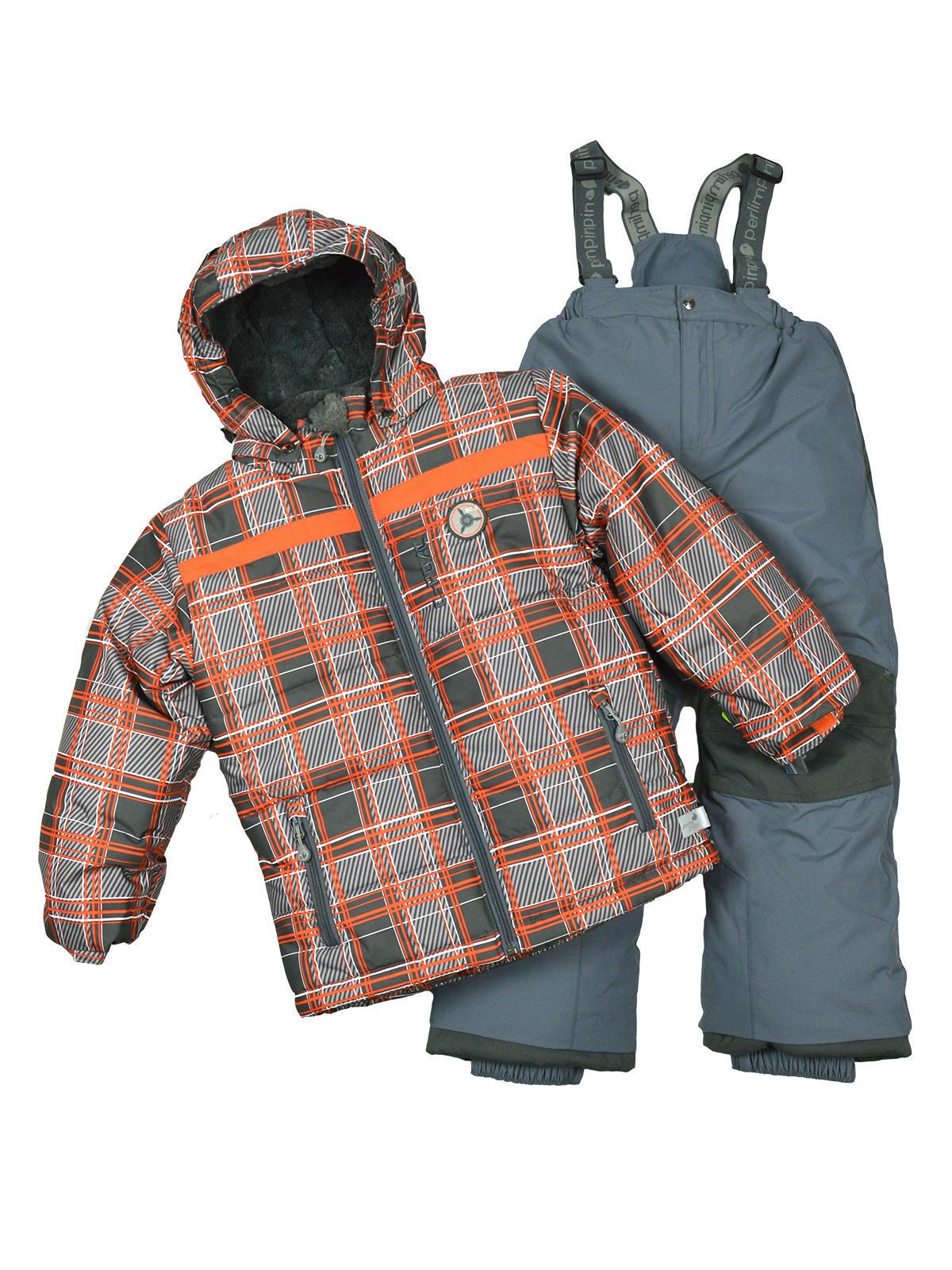 Комплект зимний Perlim pinpin 122 см Серый с оранжевым (VH238B) - фото 1