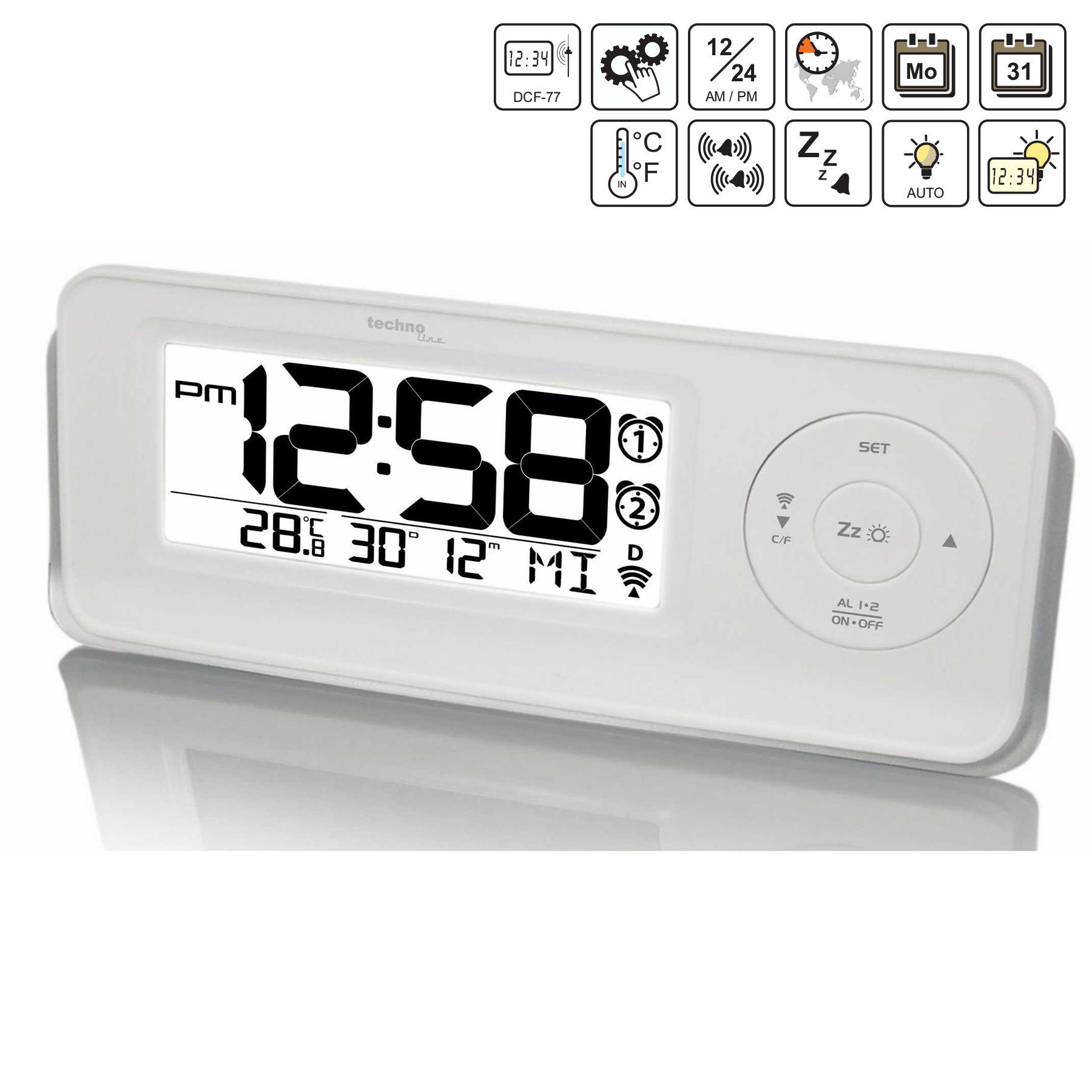 Годинник настільний Technoline WT498 White (WT498) - фото 4 Годинник настільний Technoline WT498 White (WT498) - фото 4