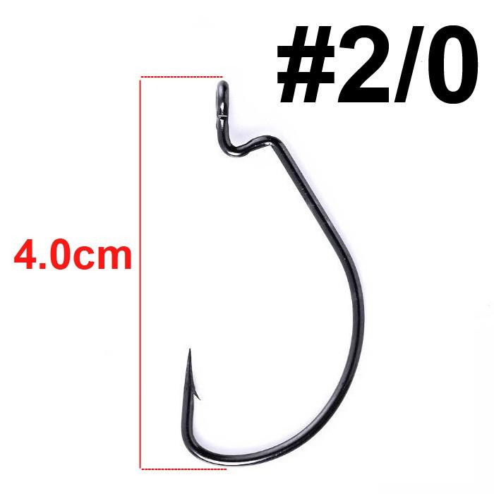 Крючок Офсетный Fox Worm Offset Hook OEM №2/0 1 шт. Черный (8888) - фото 2 Крючок Офсетный Fox Worm Offset Hook OEM №2/0 1 шт. Черный (8888) - фото 2