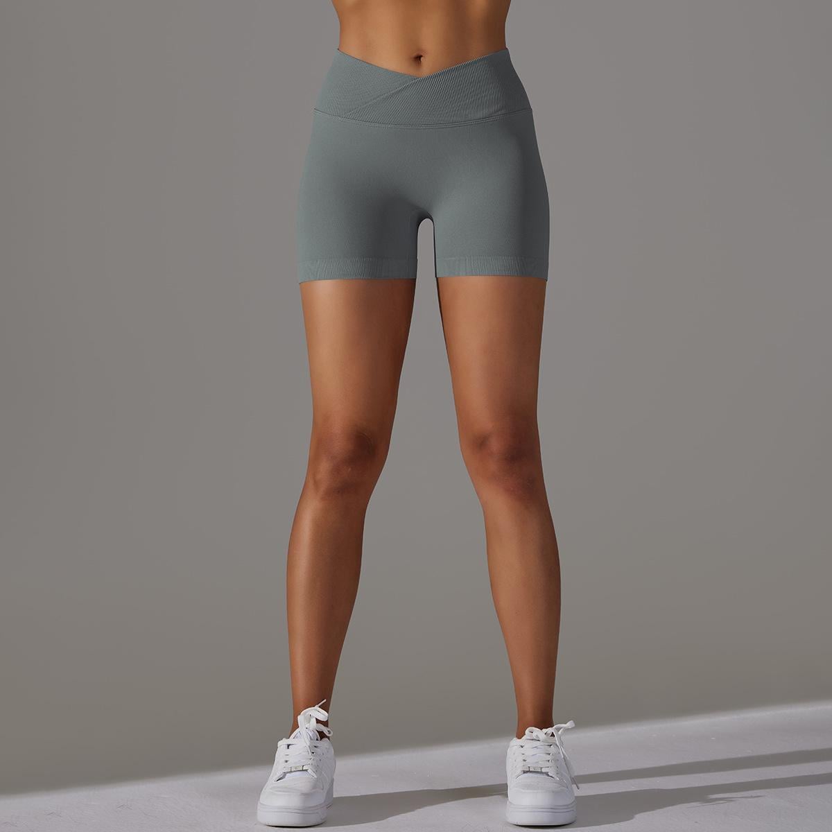 Шорты с V-поясом и эффектом пуш-ап M Серый (SQSH08M)