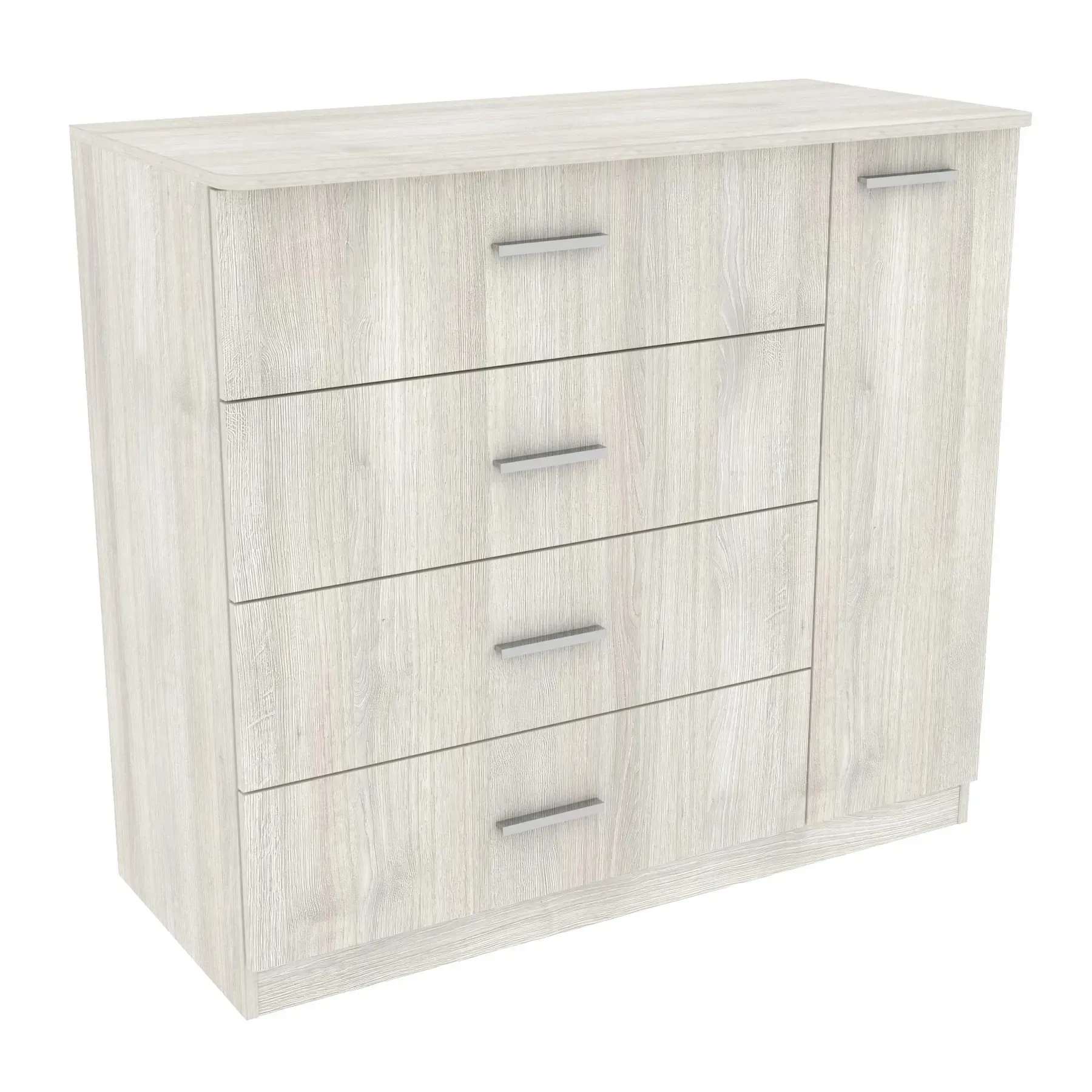 Комод Kontinent Сабріна №2 110х50х100 см Дуб Шамоні Світлий (58932978) - фото 1 Комод Kontinent Сабріна №2 110х50х100 см Дуб Шамоні Світлий (58932978) - фото 1