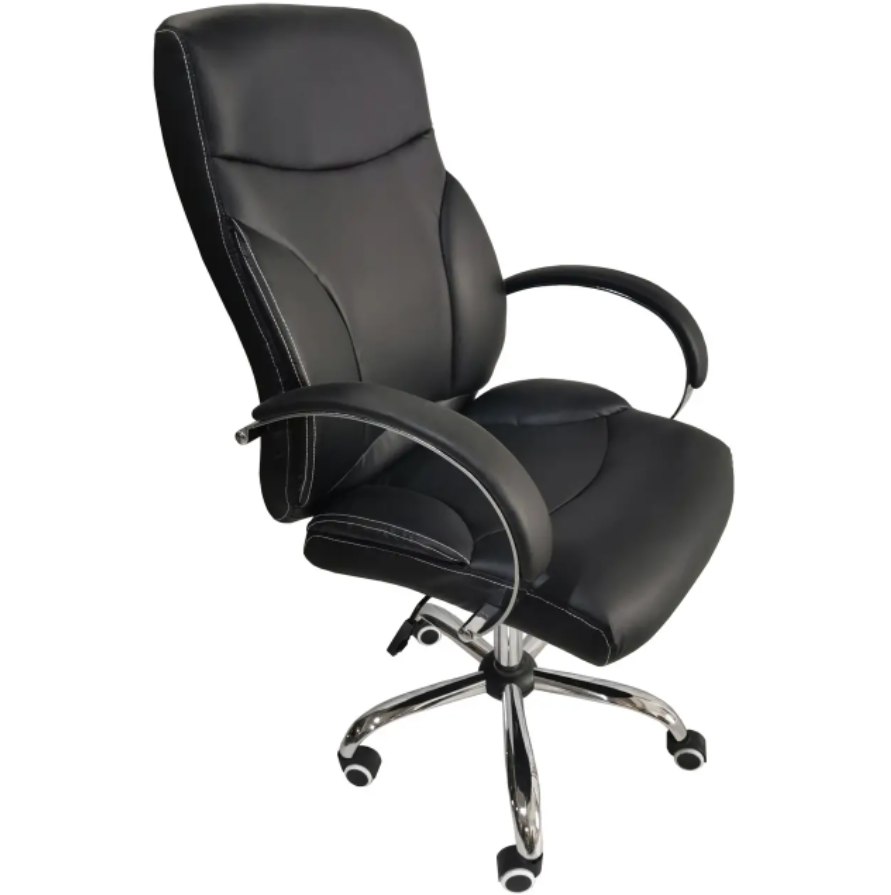 Кресло компьютерное офисное AVKO Style AOC18510 кожа Черный (10018510)