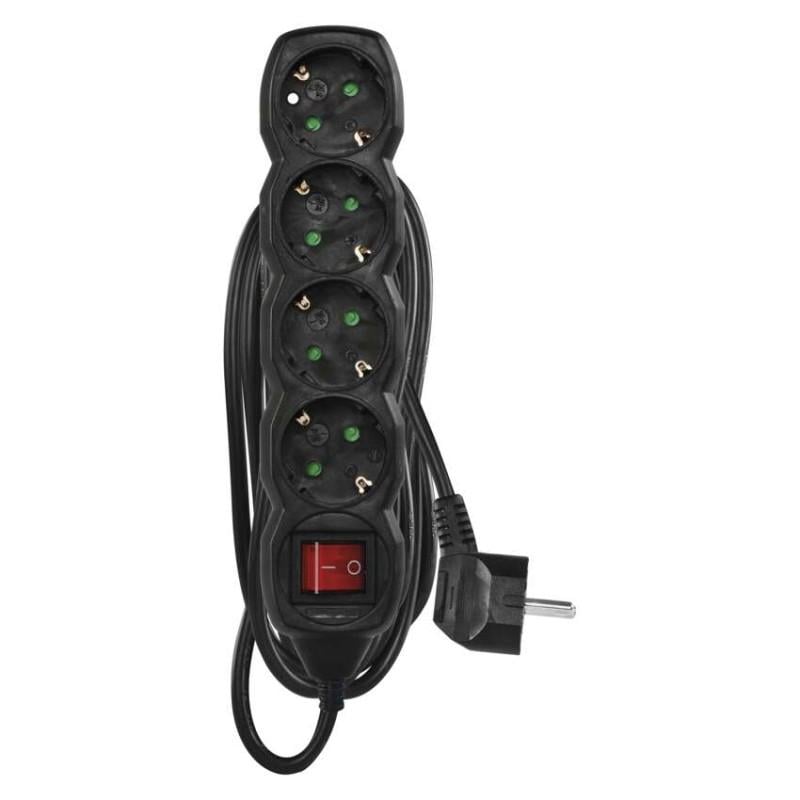 Удлинитель сетевой Emos PC1425R 4 розетки 5 м 1,5 кв. мм (37796655)
