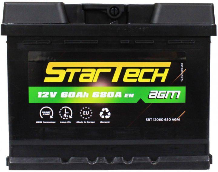 Аккумулятор Startech 12 V 60 АН 680 А B13 R + (10078754) - фото 1