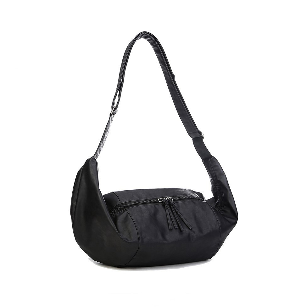 Сумка-слинг мужская из PU кожи Черный (IBM027B) Сумка-слинг мужская из PU кожи Черный (IBM027B)