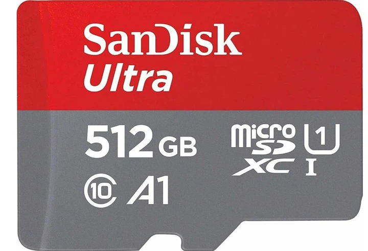 Карта памяти SanDisk 512 GB A1 Ultra MicroSD UHS-I Class 10 Up to 150 MB/s (SDSQUAC-512G-GN6MN)