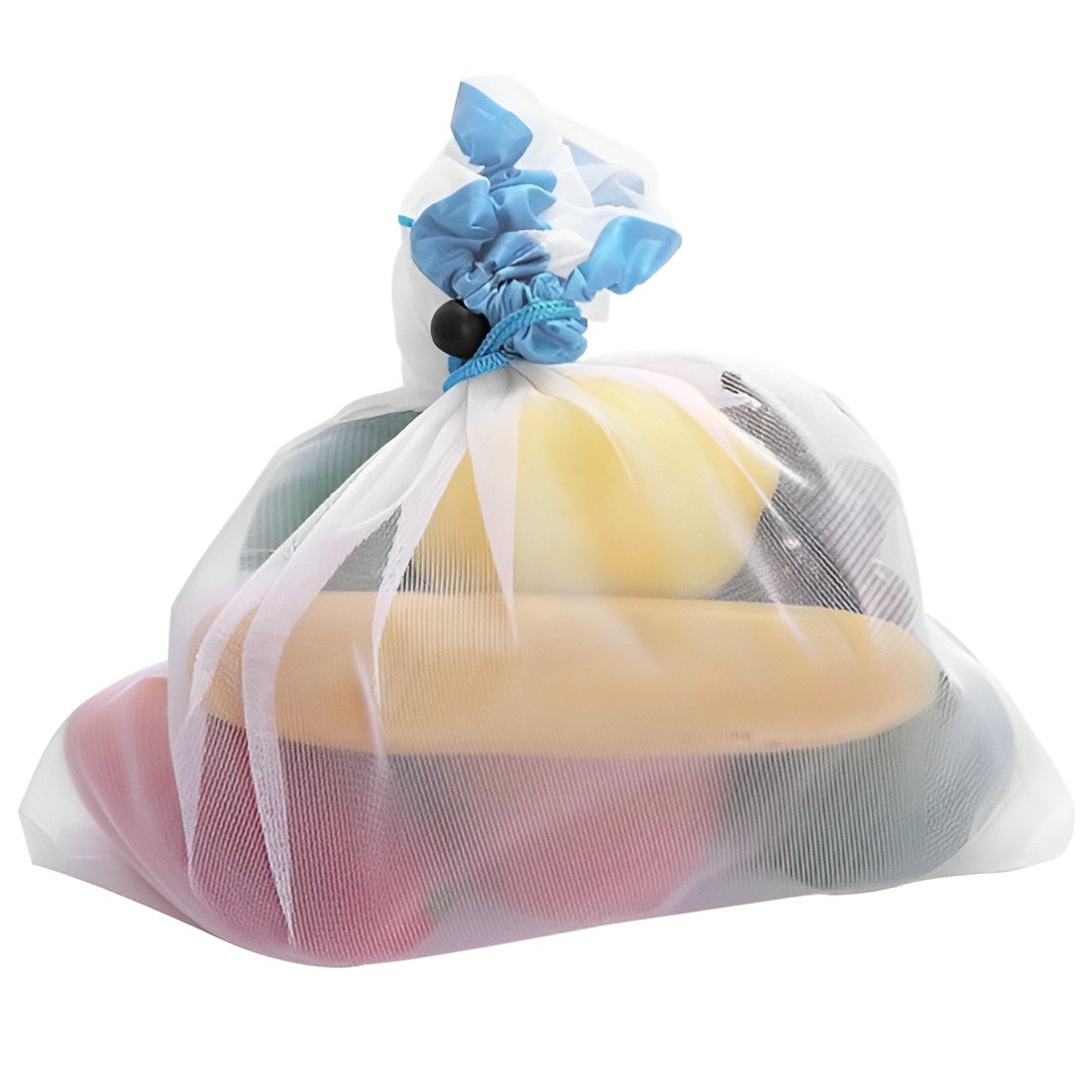 Мешочек для продуктов Stenson Эко 30х20 см Белый с синим (WW02847-S)