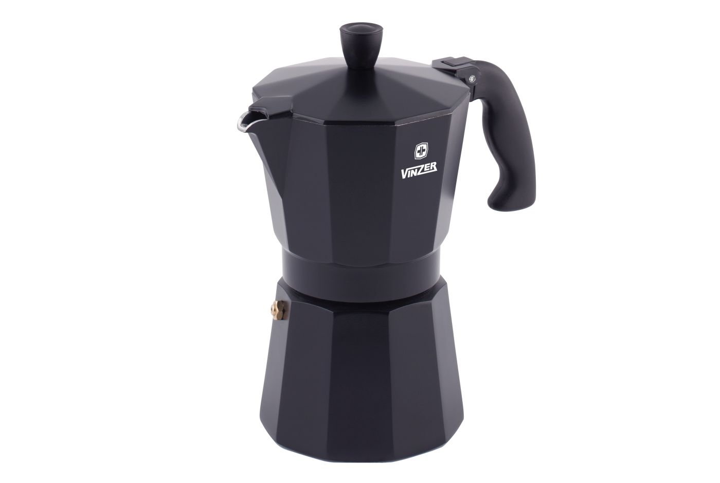 Кофеварка гейзерная Vinzer 89395 Moka Nero на 6 чашек (14771) - фото 2