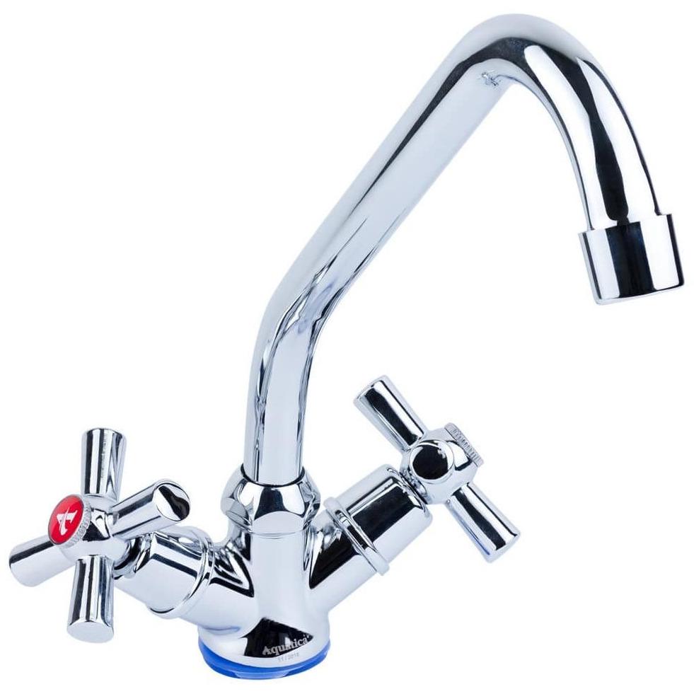 Змішувач для кухні AQUATICA PM-1B157C 9780100 двовентильний Хром (222524) Змішувач для кухні AQUATICA PM-1B157C 9780100 двовентильний Хром (222524)