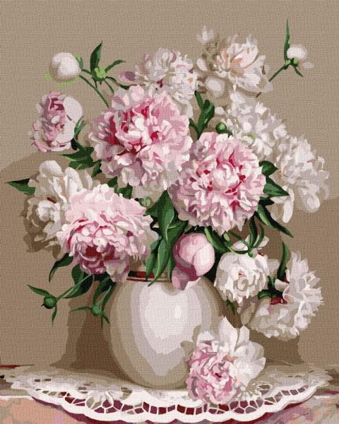 Картина по номерам Идейка Любимые пионы 40х50 см в термопакете (КНО3195-mt)