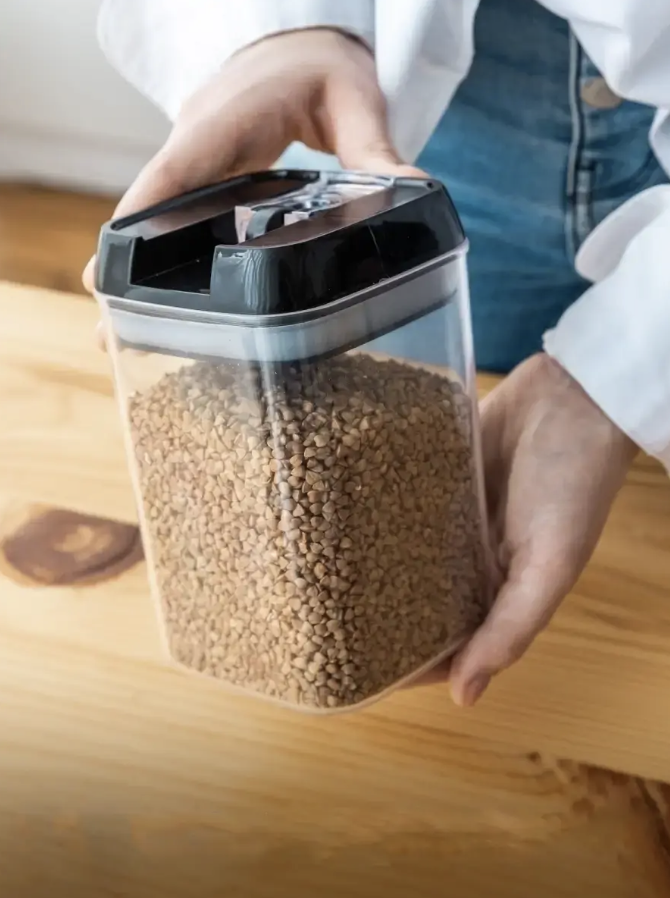 Набір контейнерів для сипучих продуктів 6 ємностей з вакуумною кришкою (Е500016) - фото 7