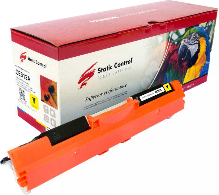 Картридж Static Control Parrot совместимый аналог HP CE312A 126A/CF352A 130A/Canon 729 Yellow (002-01-VU312A)