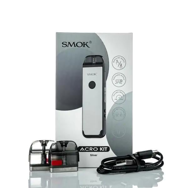 Под-система Smok ACRO 25W Pod 1000 mAh 2 мл Kit Silver (11120) - фото 6