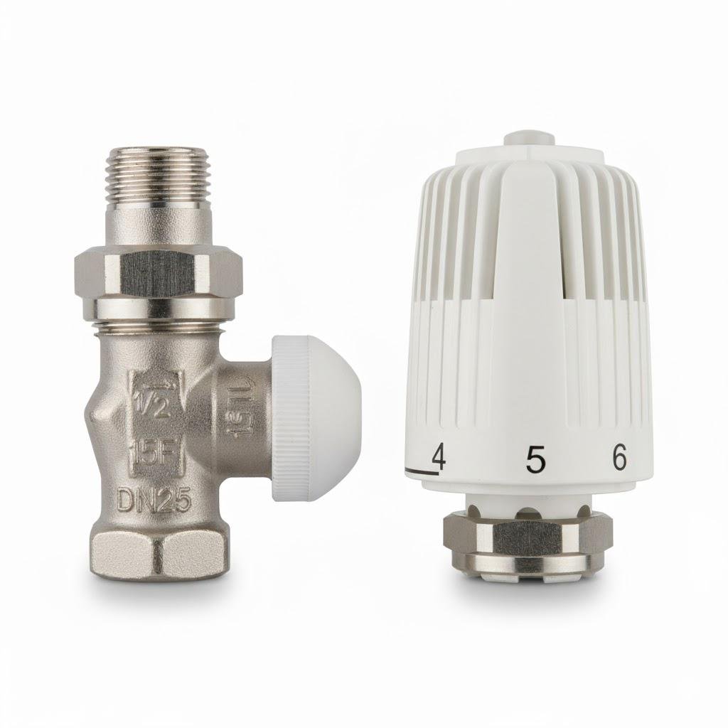 Кран термостатичний Herz для радіаторів з термоголовкою 1/2" прямий (3549)