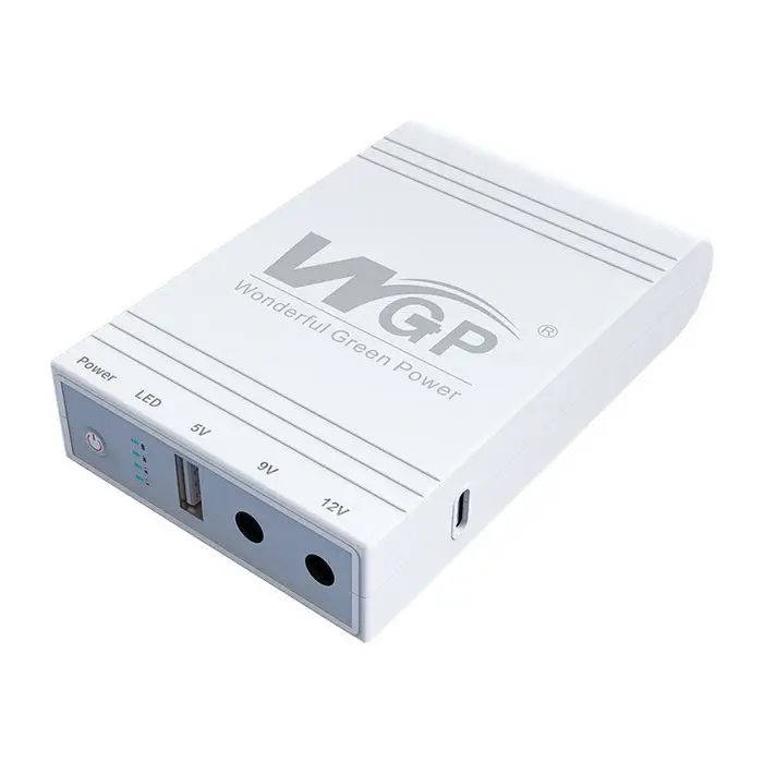 Источник бесперебойного питания WGP Mini UPS USB DC 5V/9V/12V 10400 mAh Белый (wpg8989)