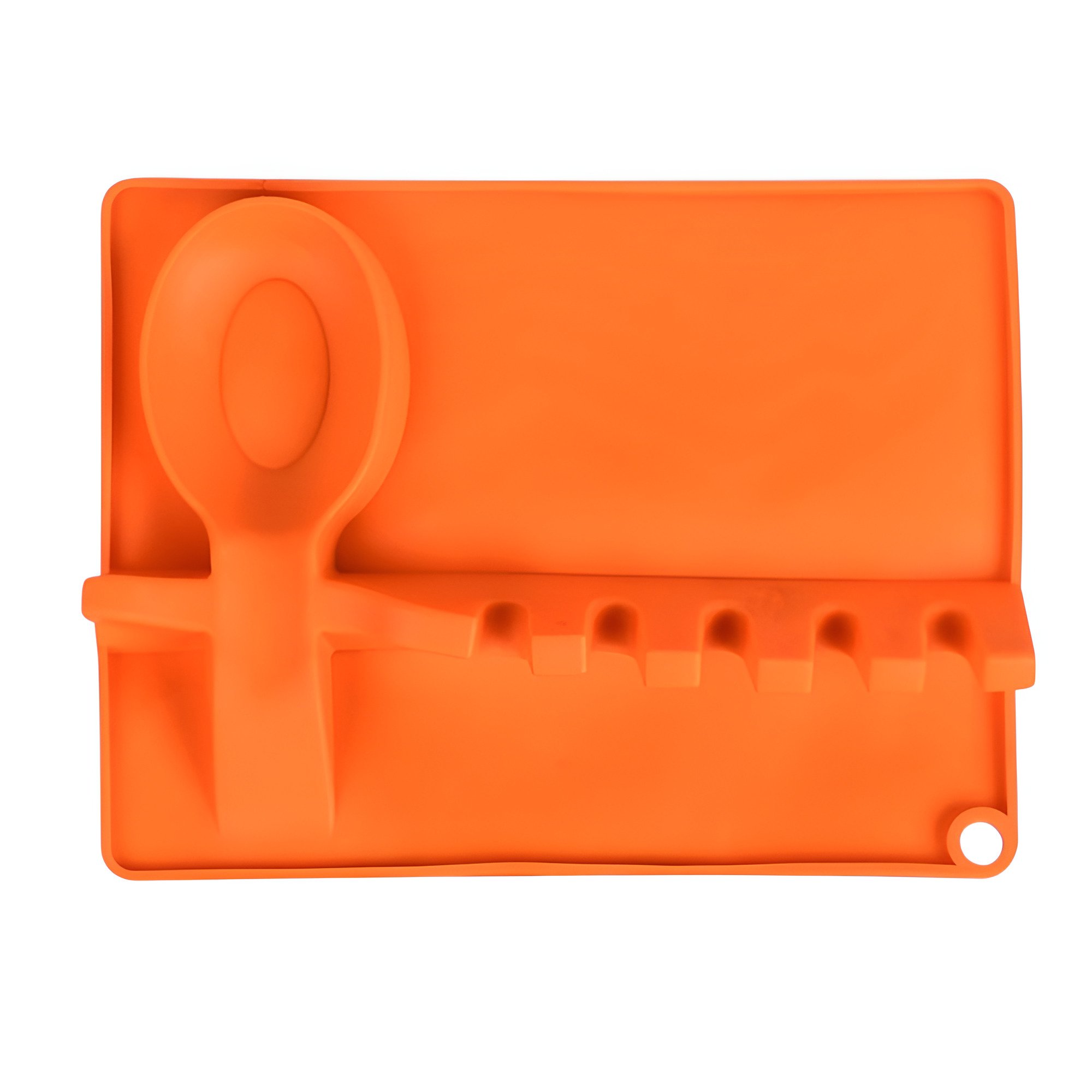 Підставка для ложок Stenson R94123 на 6 відділень 26х21 см Помаранчевий (26075652)