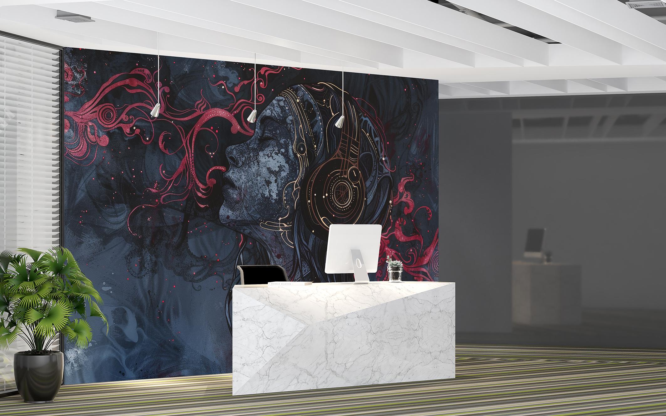 Фотообои флизелиновые Upstream Космическое наслаждение музыкой 368х245 см (SPF-160/7) - фото 2