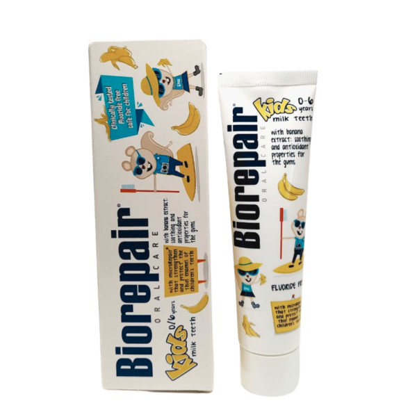 Зубна паста дитяча Biorepair Веселе мишеня банан 0-6 років 50 мл (2729645247)