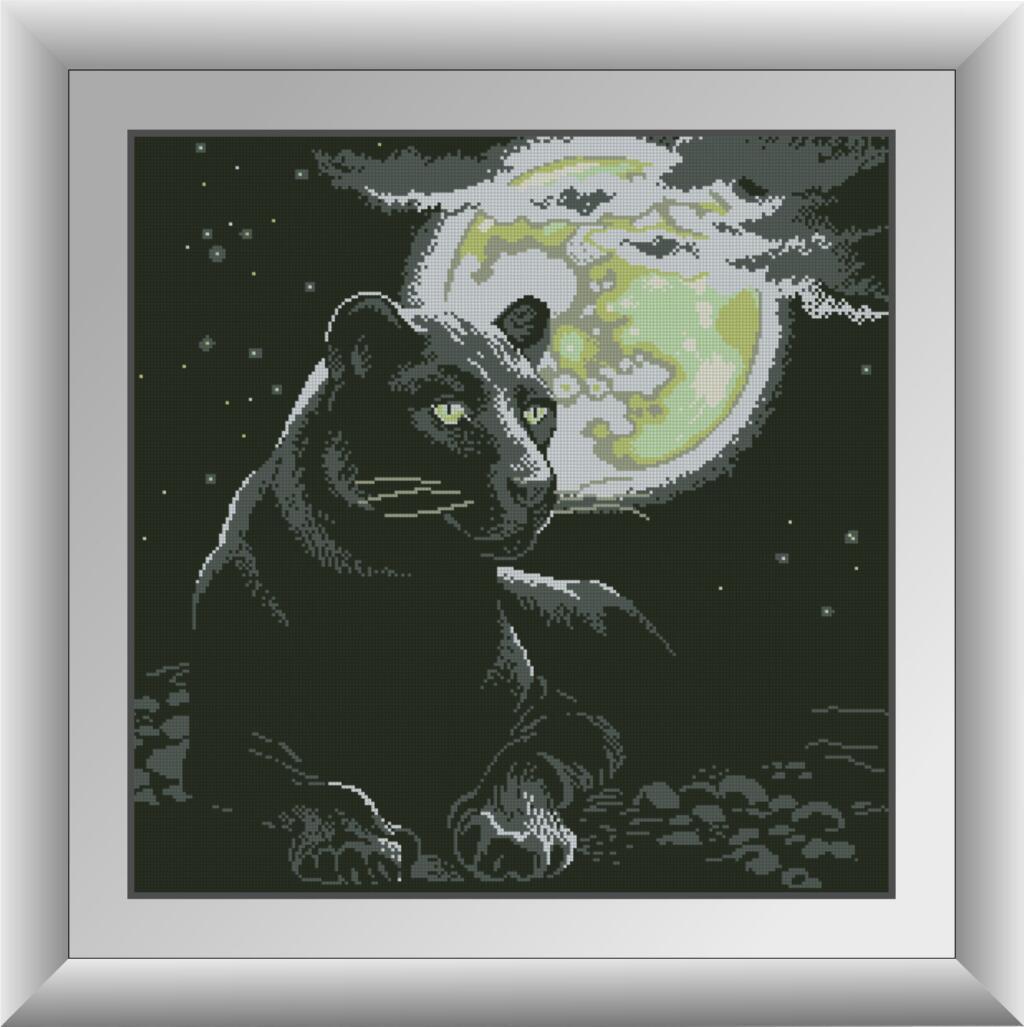 Алмазная мозаика Dream Art Ночная пума 57x57 см (DA.30303)