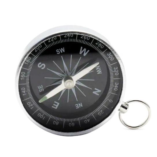 Компас туристический G-44-2 магнитный 4,5 см Серебристый (29466213)