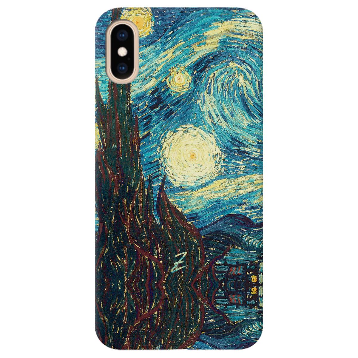 Силиконовый чехол Zorrov для Apple iPhone XS - Starry Night (11170040086052034)