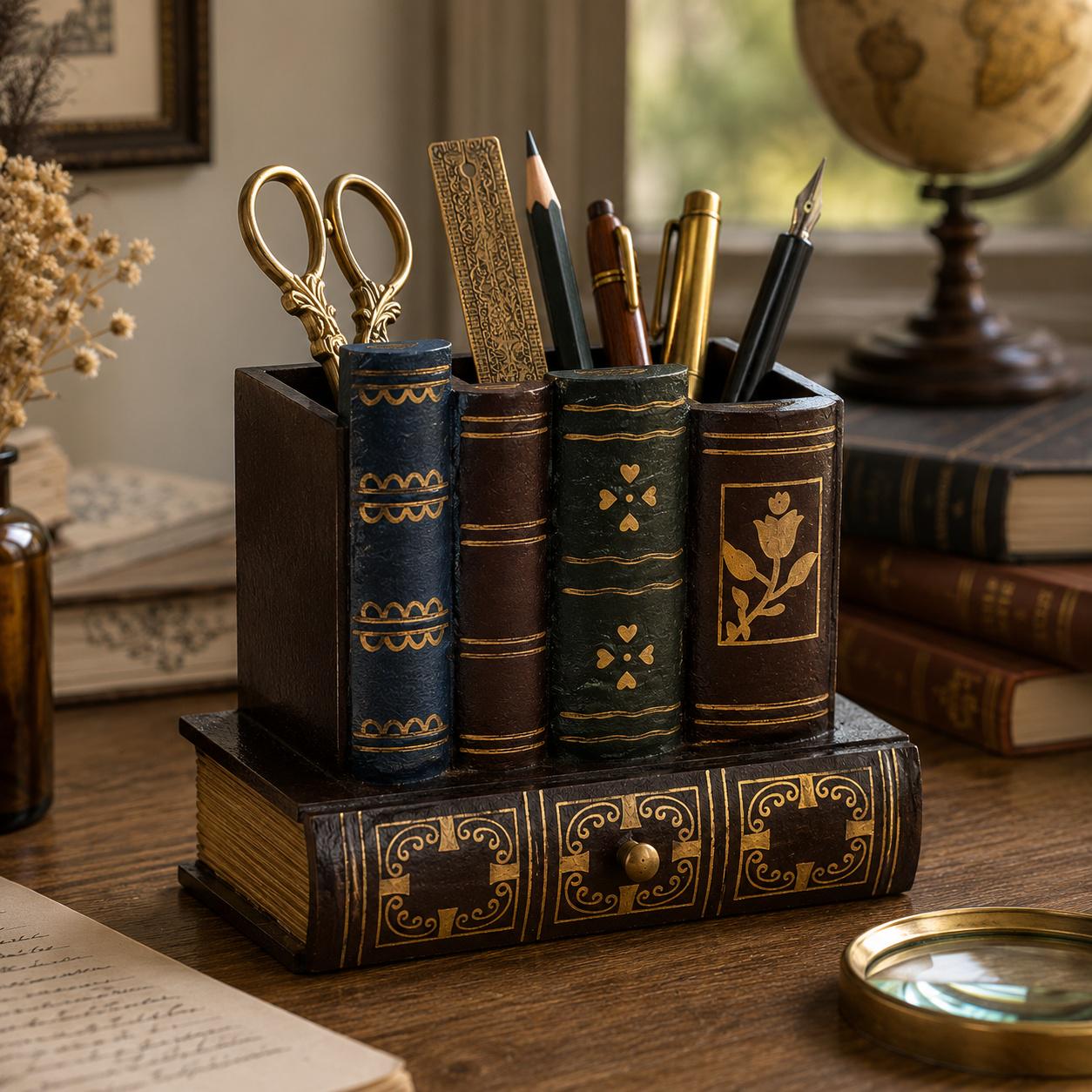 Органайзер для ручек Vintage Books Коричневый (ORG-VBOOK-BRN)