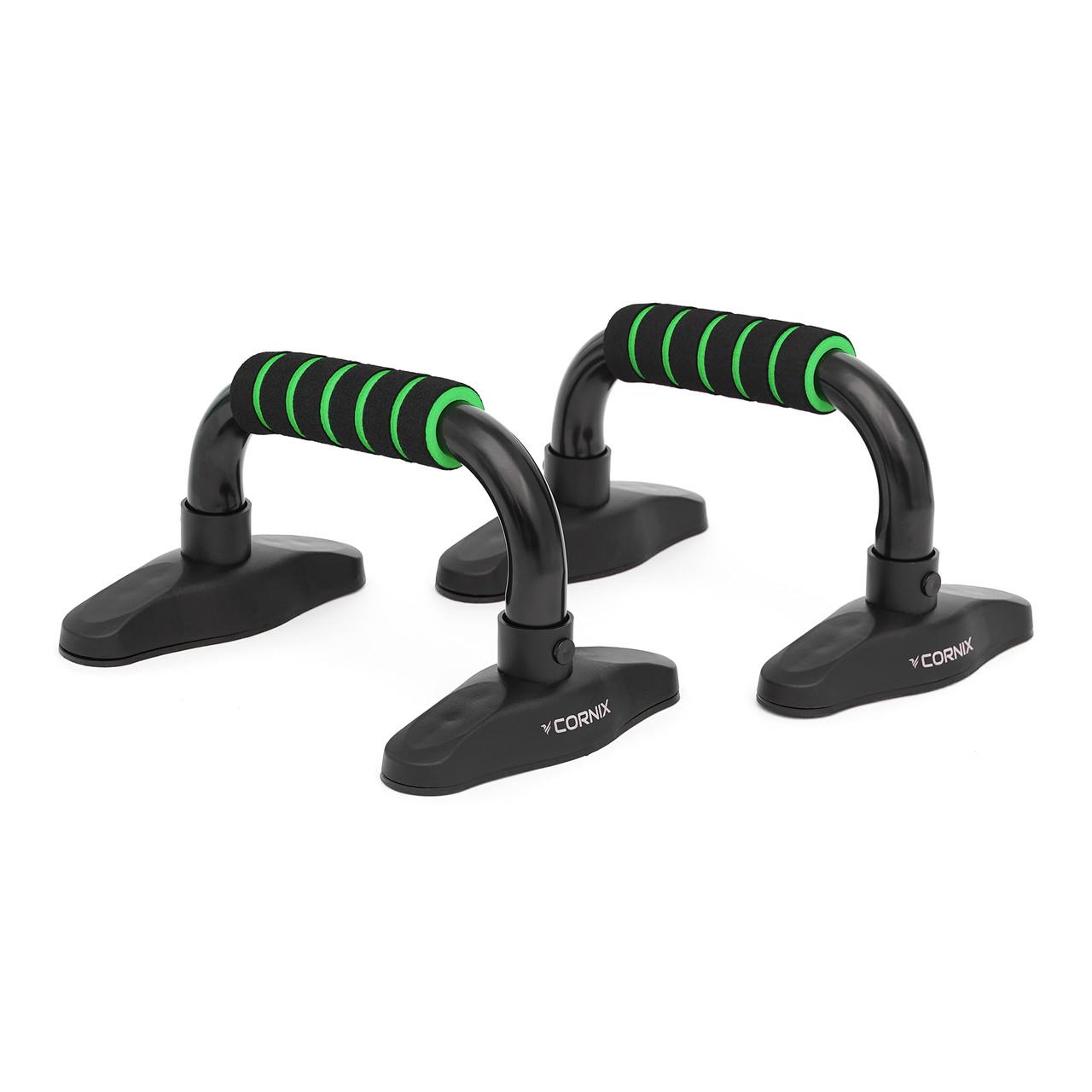 Упори для віджимань Cornix Push-up Bars XR-0169 Black/Green (2375571702)