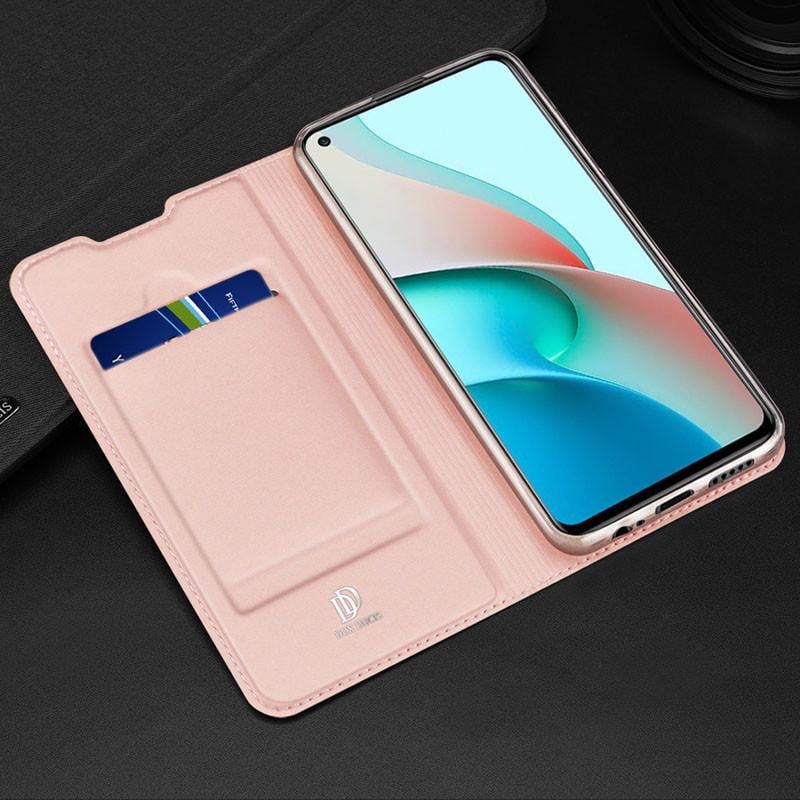 Чехол-книжка Dux Ducis с карманом для Xiaomi Redmi Note 9 5G Rose Gold (160274) - фото 4