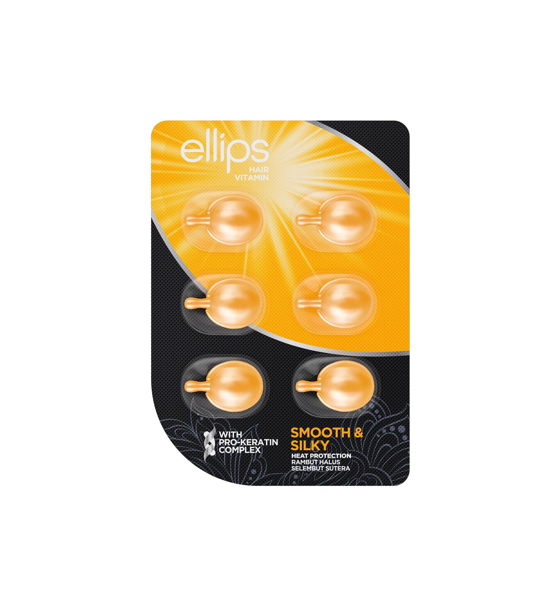 Витамины для волос Ellips Безупречный шелк с PRO-KERATIN COMPLEX 6 капсул