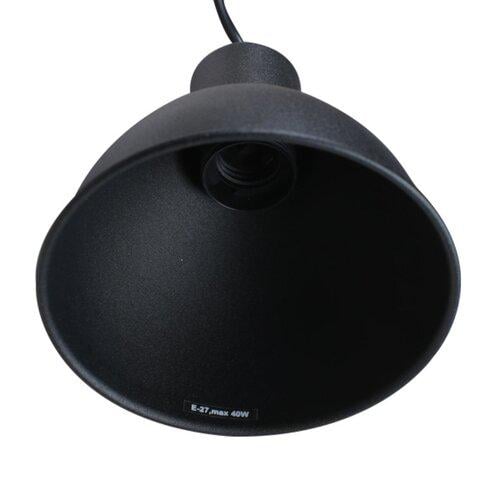 Підвісний світильник ETRON 1-EDR-8000 Scandinavian E27 1x40Вт Натуральний/Чорний (80302) - фото 2 Підвісний світильник ETRON 1-EDR-8000 Scandinavian E27 1x40Вт Натуральний/Чорний (80302) - фото 2