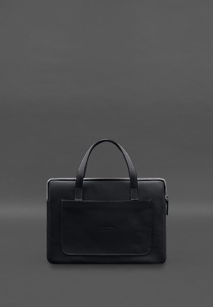 Чехол кожаный с ручками для ноутбука 13" Черный (A-028251) - фото 7 Чехол кожаный с ручками для ноутбука 13" Черный (A-028251) - фото 7