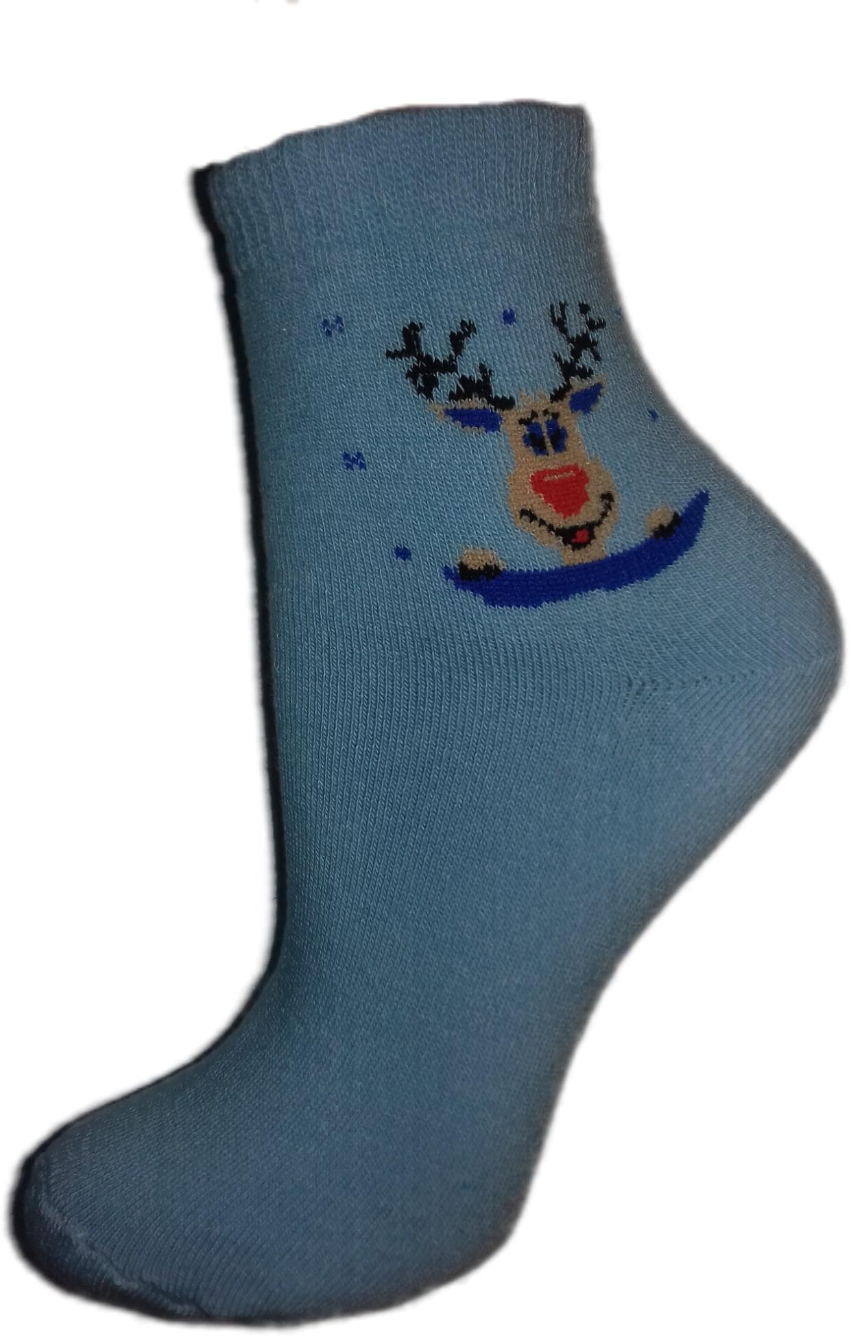 Носки Новая пара 118-413 махровые средние овечка р. 35-39 Голубой (2413011822048) - фото 1