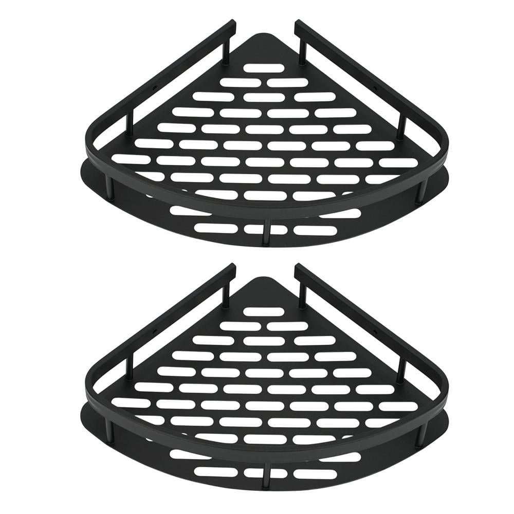 Набір металевих полиць для ванної кімнати Fabrika OPAL 2 шт. Чорний (FK-WB1005-2)