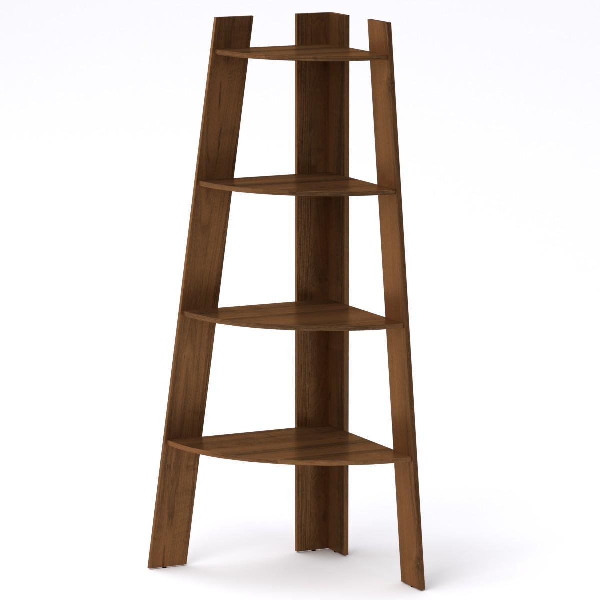 Стеллаж МеблиКо П-27 66х66х177 см Орех (k-1735-6)