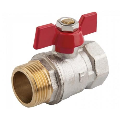 Кран шаровой Ferro Standard KMS31 1" ВЗ бабочка (247599)