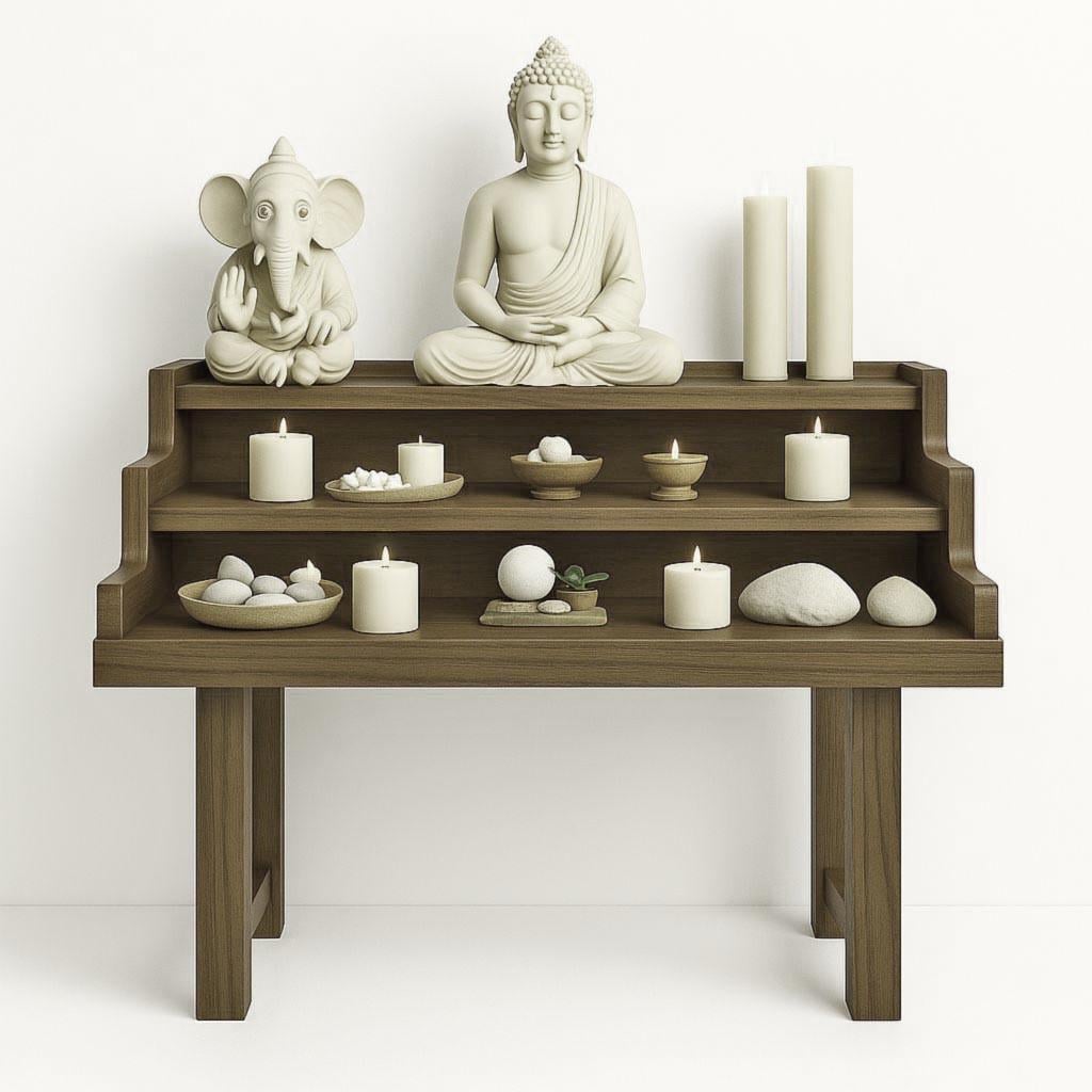 Алтарь для медитации из дерева Сарвини Палисандр (ЛАТ-006102)