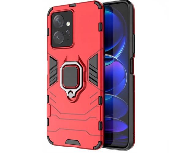 Чехол накладка Ricco Black Panther Armor для Xiaomi Redmi Note 12 4G Красный