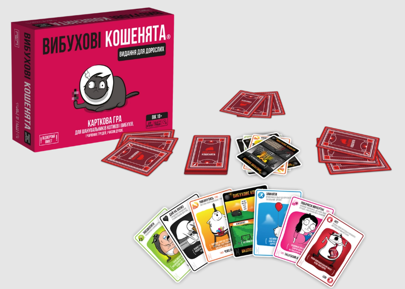 Настільна гра ВИБУХОВІ КОШЕНЯТА доросла версія 18+ (EKIEK02UA) - фото 2