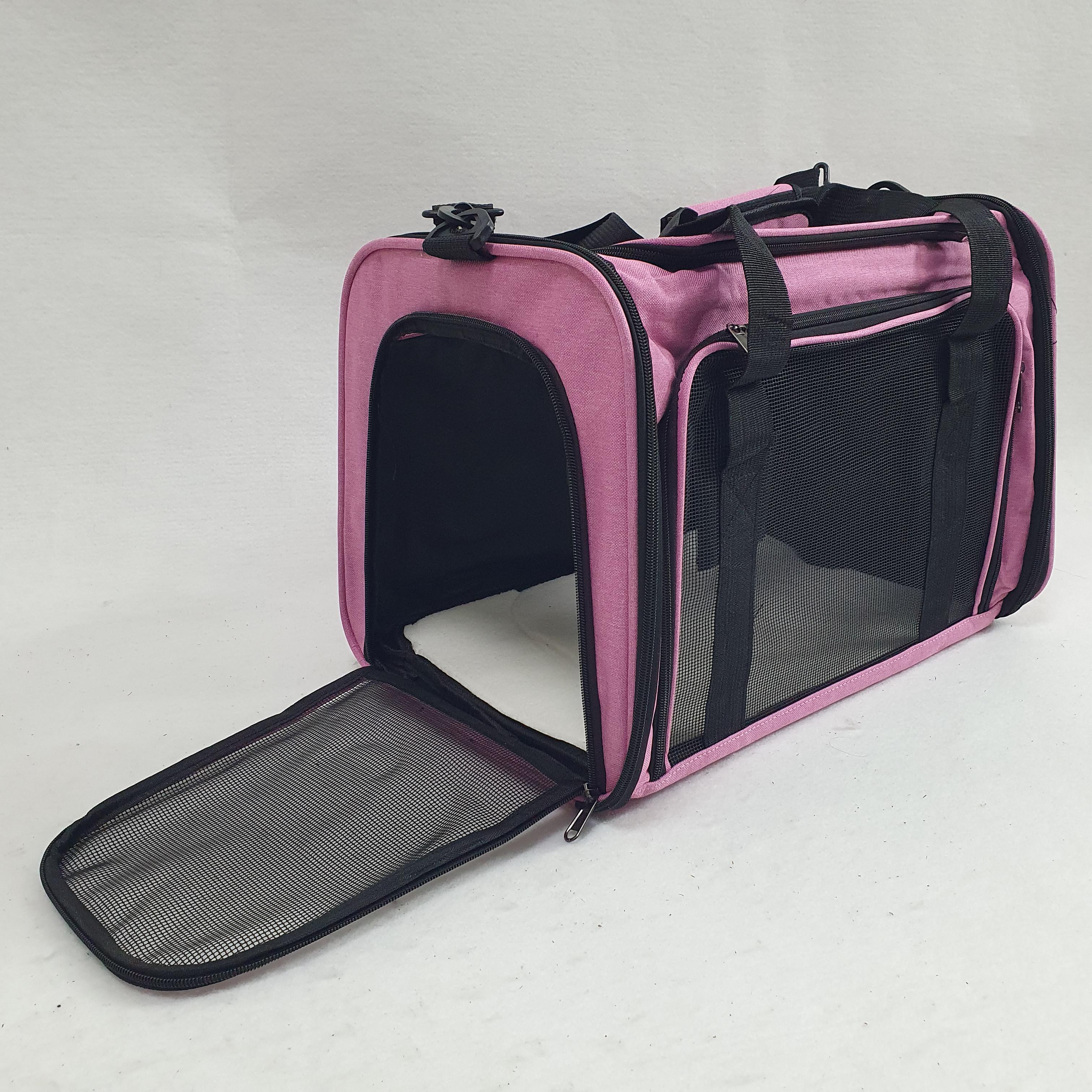 Сумка-переноска для кошек и собак Connor до 12 кг Розовый (AR-512-Pink) - фото 3 Сумка-переноска для кошек и собак Connor до 12 кг Розовый (AR-512-Pink) - фото 3