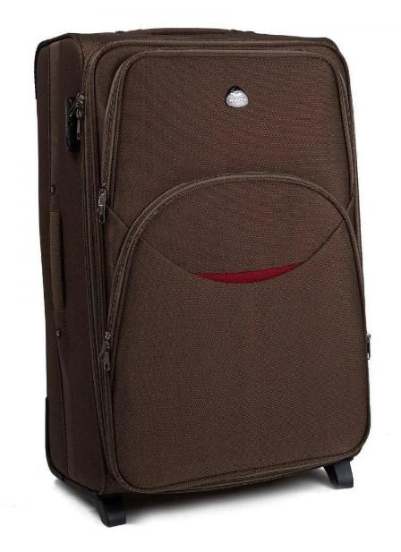 Валіза текстильна Wings 1708 M на 2 колесах Коричневий (CETKNWI1708MS2KOR) - фото 1