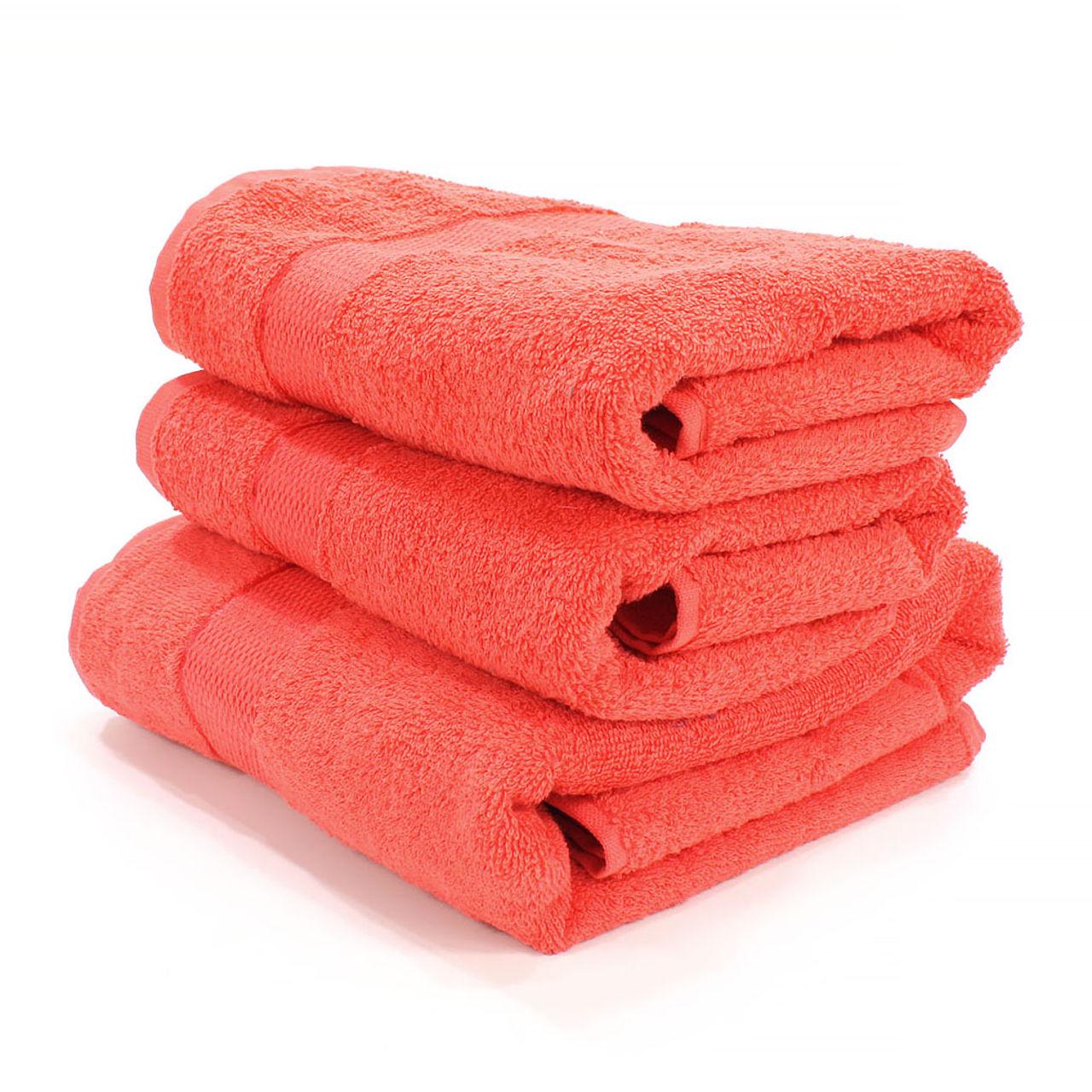 Набір махрових рушників БС0022 40х70/50х90/70х140 см Рожевий (148431) - фото 3