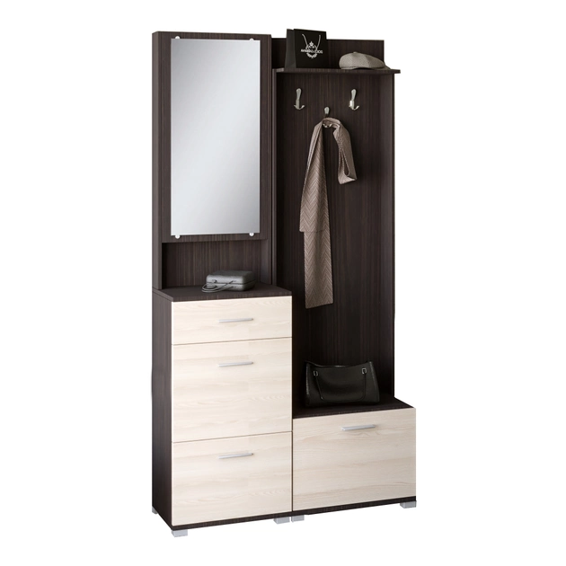 Прихожая Эверест Бриз-1 Венге/Дуб молочный (EVR-20491)