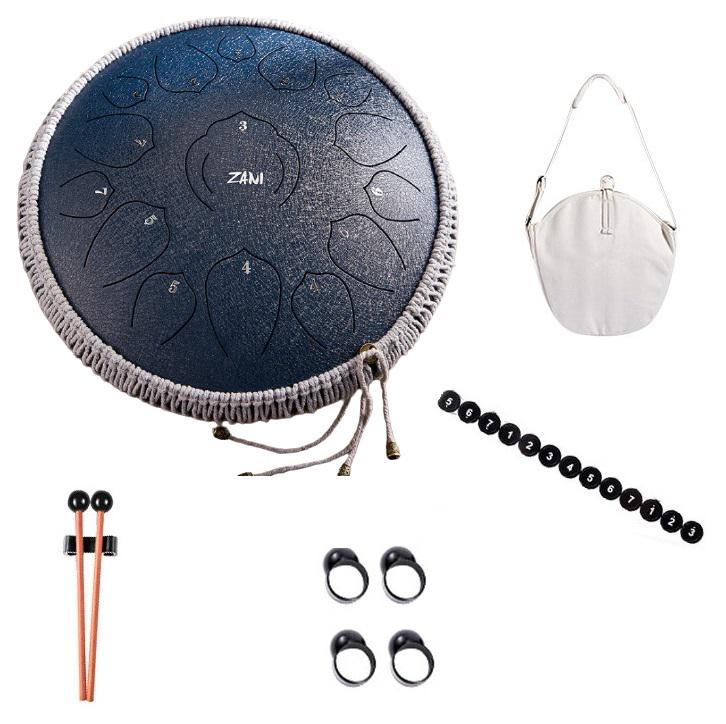 Глюкофон Zani на 15 нот Ø 36 см с сумкой-чехлом Серый - фото 2