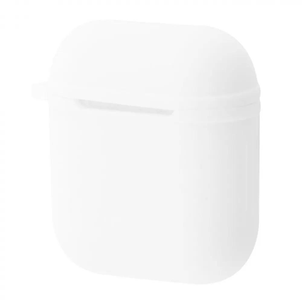 Чехол для наушников PRC Silicone Shock-proof case for Airpods 1/2 White (14069893)