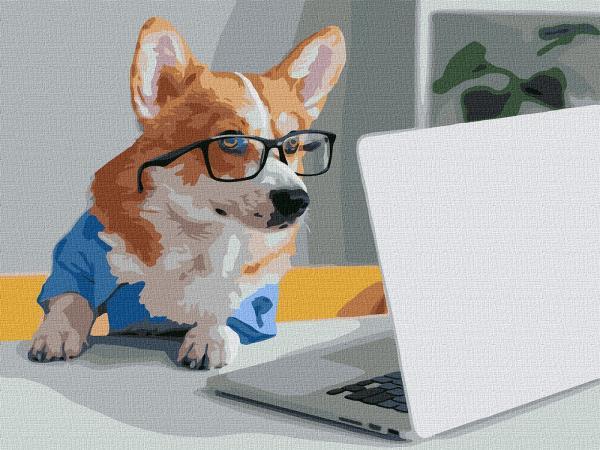 Картина по номерам Идейка Маленький бизнесмен 30х40 см в термопакете (КНО4290-mt)