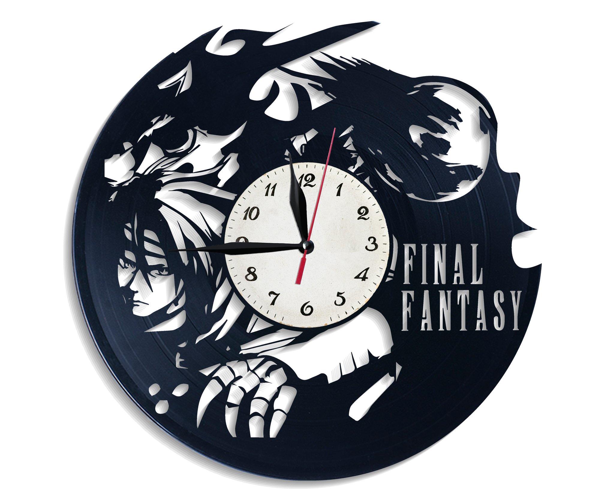 Часы настенные Final Fantasy 2618 из виниловой пластинки
