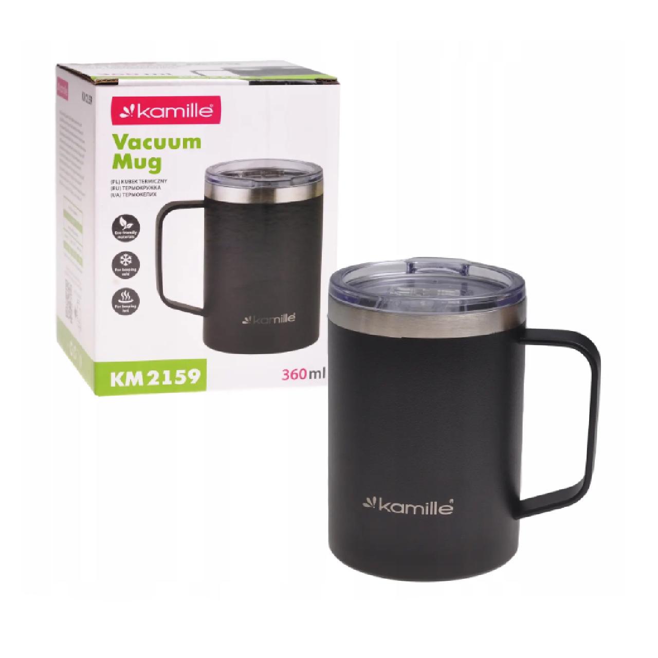 Термокружка Kamille 2159 из нержавеющей стали с поверхностью soft-touch 360 мл - фото 3 Термокружка Kamille 2159 из нержавеющей стали с поверхностью soft-touch 360 мл - фото 3