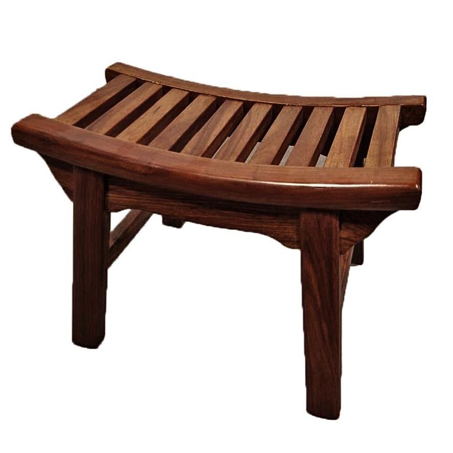 Табурет для ванной из дерева Кобия Терракот (ТВН-003132)